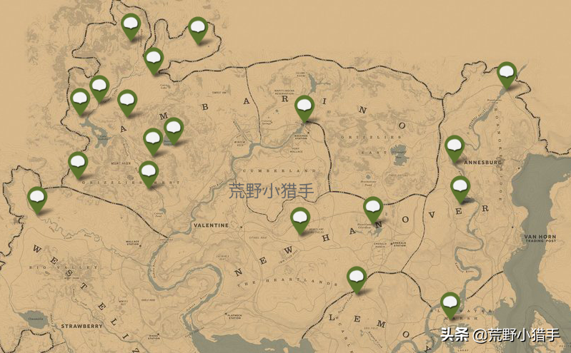 荒野大镖客2全收集攻略，荒野大镖客2全收集地图