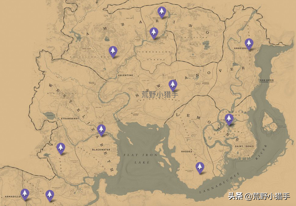 荒野大镖客2全收集攻略，荒野大镖客2全收集地图