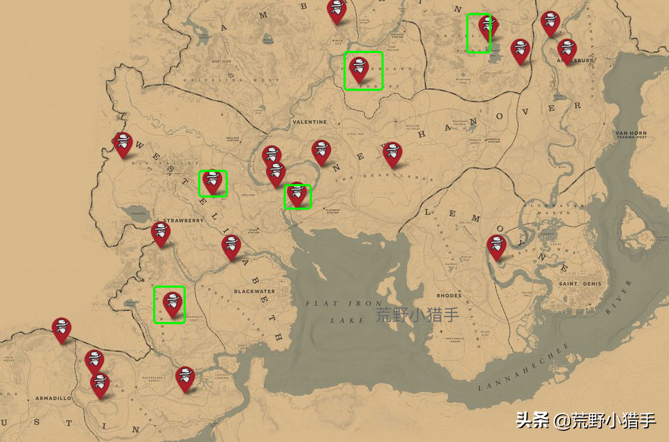 荒野大镖客2全收集攻略，荒野大镖客2全收集地图
