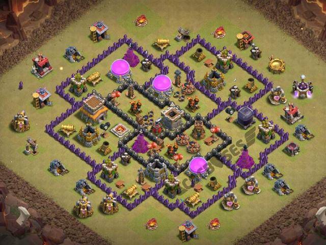 部落冲突8级大本营无敌阵型,部落冲突8级大本营螺旋阵